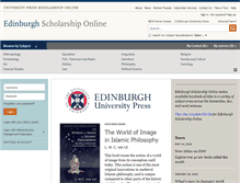 Tablet Screenshot of edinburgh.universitypressscholarship.com