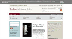 Desktop Screenshot of fordham.universitypressscholarship.com