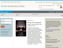 Tablet Screenshot of florida.universitypressscholarship.com