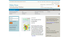 Desktop Screenshot of policypress.universitypressscholarship.com