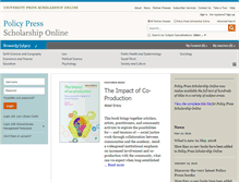 Tablet Screenshot of policypress.universitypressscholarship.com