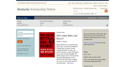 Desktop Screenshot of kentucky.universitypressscholarship.com