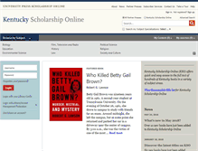 Tablet Screenshot of kentucky.universitypressscholarship.com