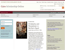 Tablet Screenshot of cairo.universitypressscholarship.com